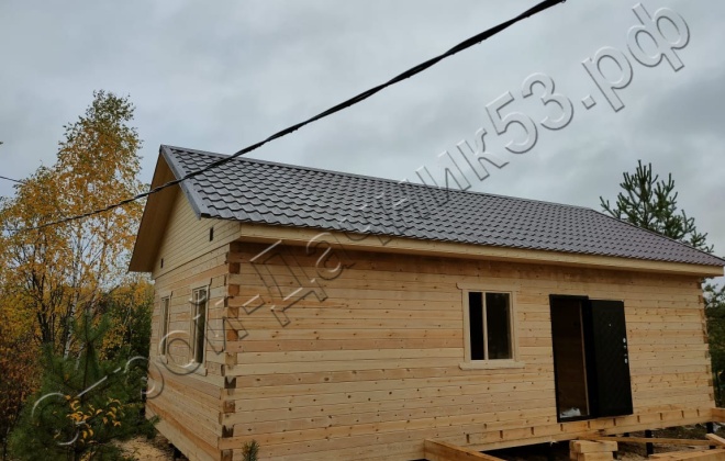 5 Брусовой дом  ОД-10, 10х7,5м, 66М², Московская область, Рузский район, Снт «Садко» (6)